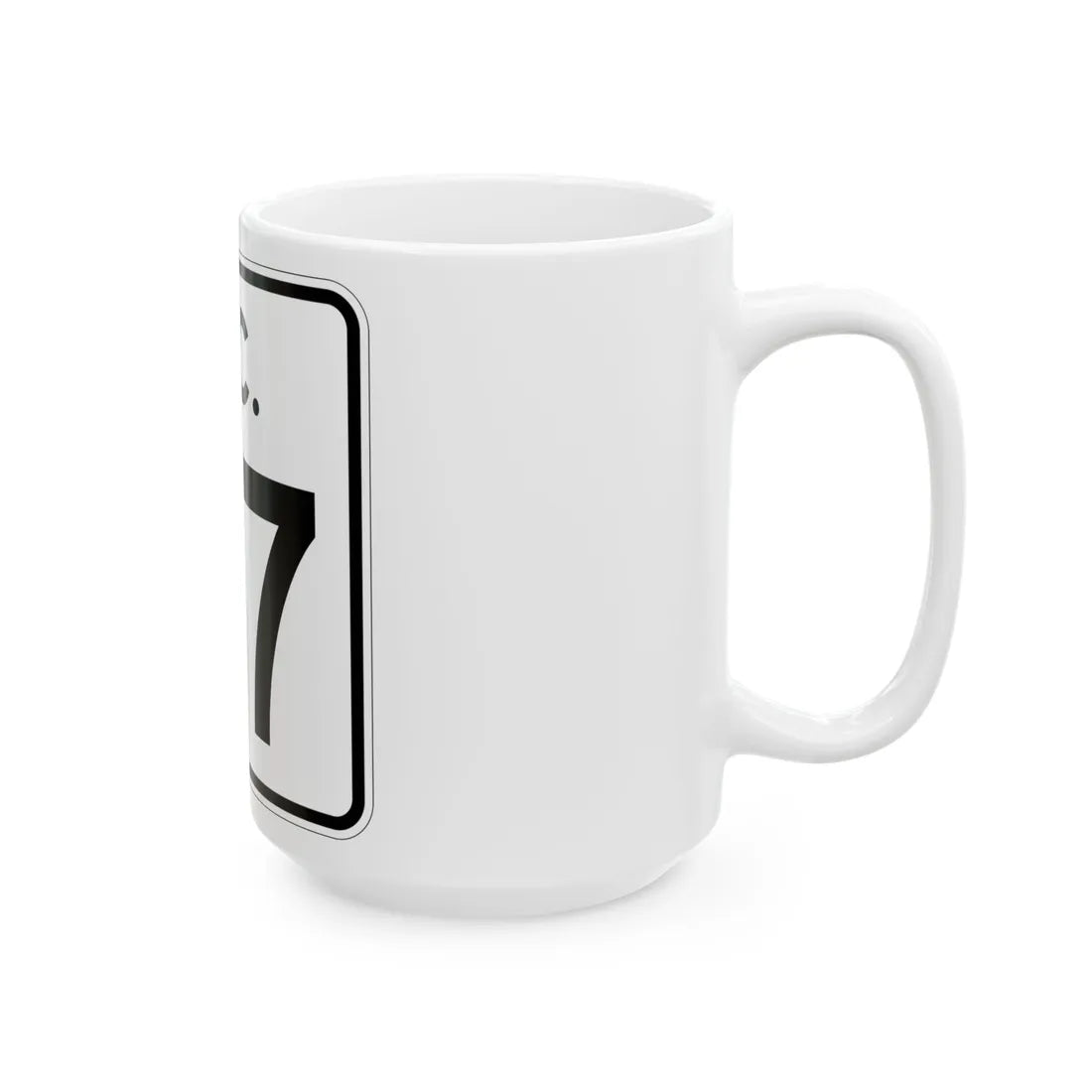 SC-37 (South Carolina) (Road Sign) White Coffee Mug - Go Mug Yourself