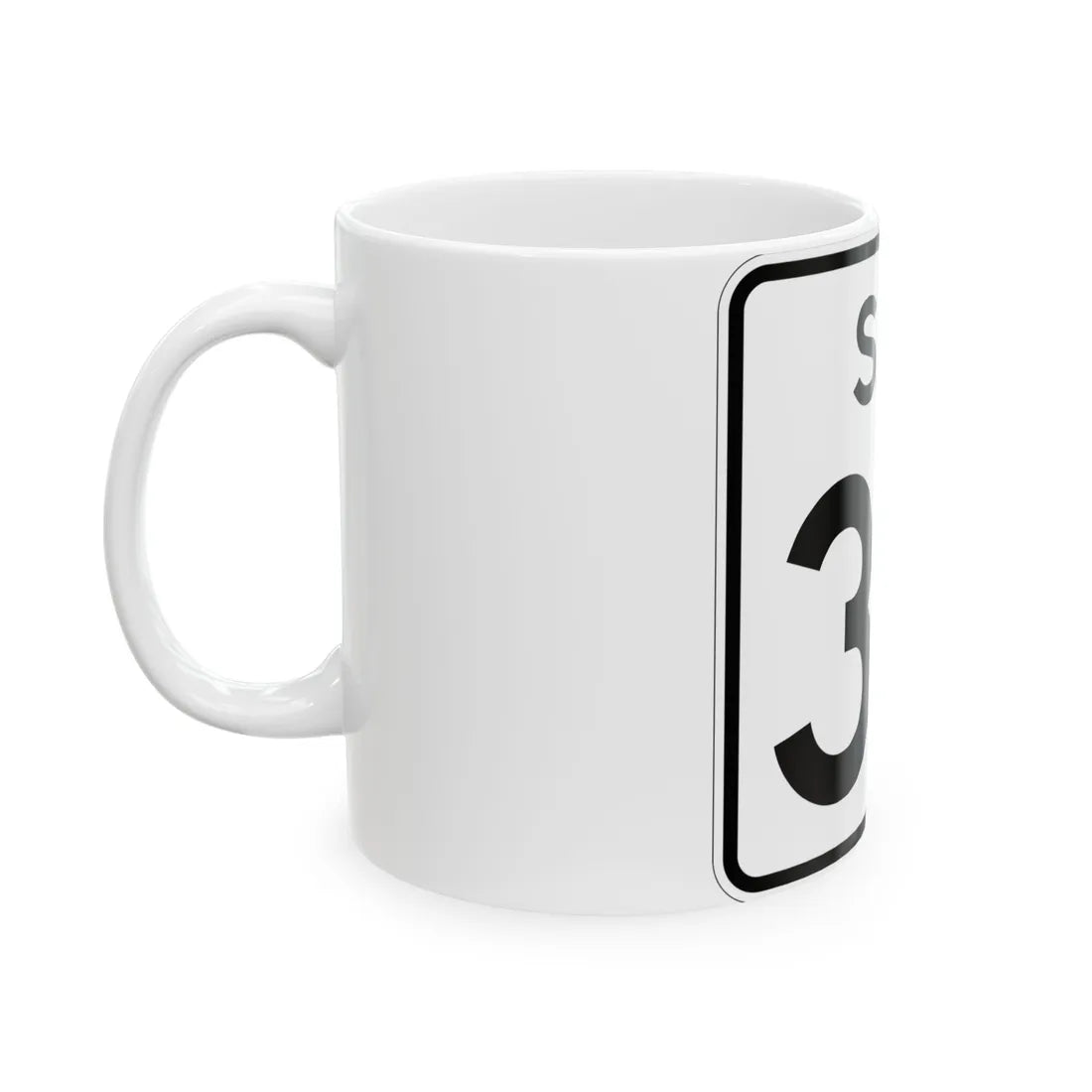 SC-38 (South Carolina) (Road Sign) White Coffee Mug - Go Mug Yourself