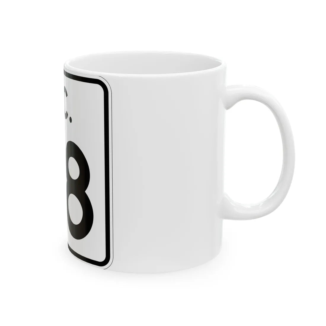 SC-38 (South Carolina) (Road Sign) White Coffee Mug - Go Mug Yourself