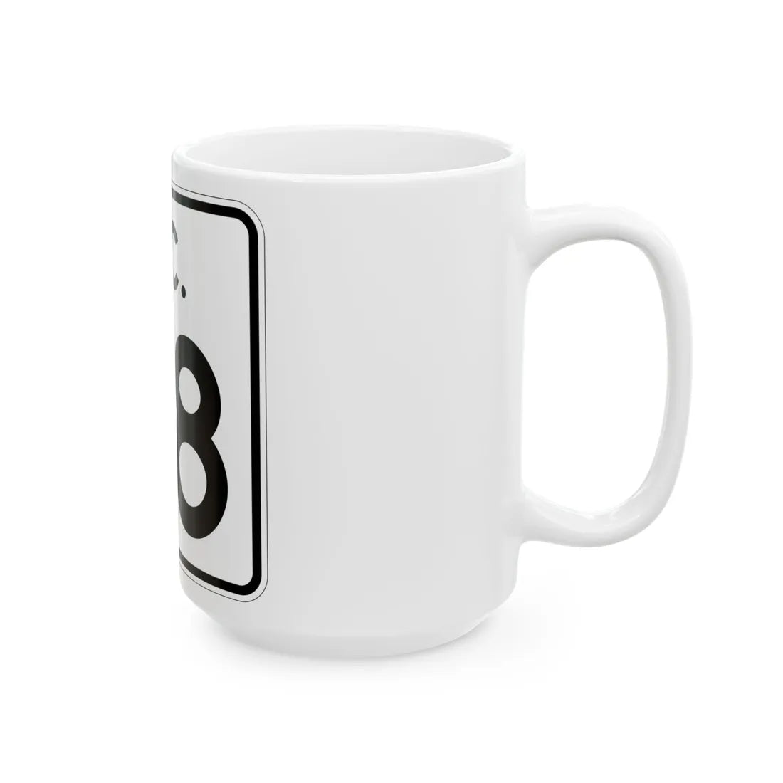 SC-38 (South Carolina) (Road Sign) White Coffee Mug - Go Mug Yourself