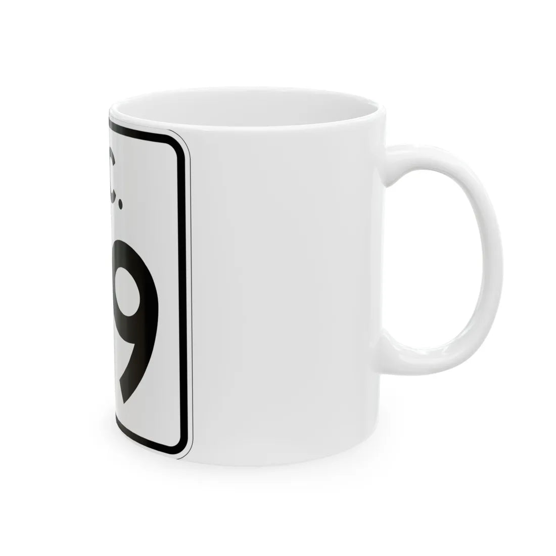 SC-39 (South Carolina) (Road Sign) White Coffee Mug - Go Mug Yourself