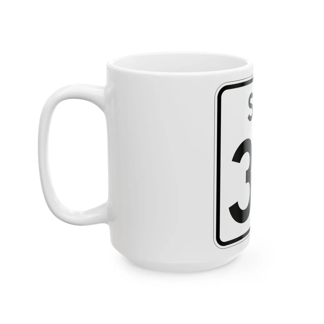 SC-39 (South Carolina) (Road Sign) White Coffee Mug - Go Mug Yourself