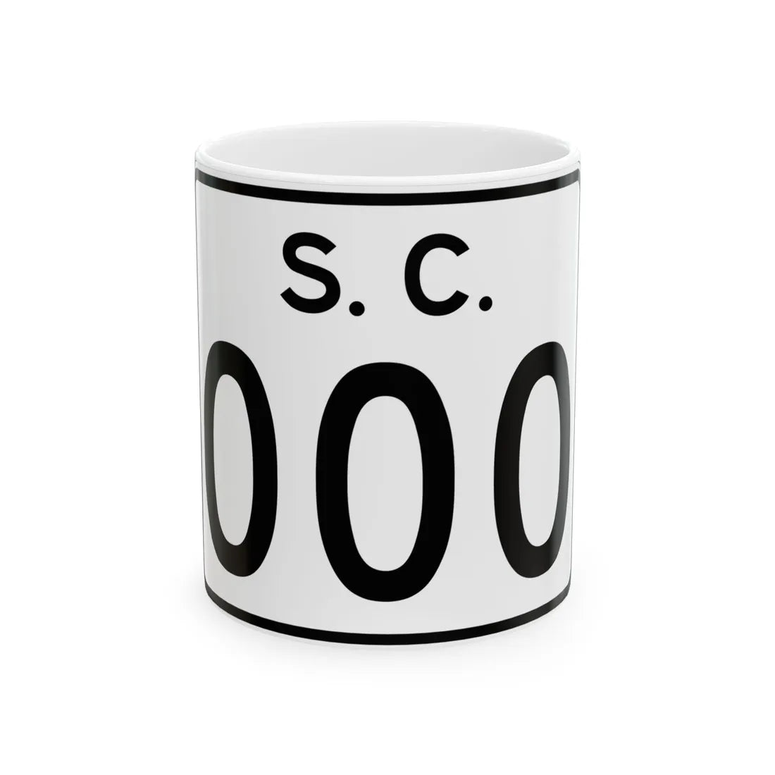 SC-3di (South Carolina) (Road Sign) White Coffee Mug 11oz - Go Mug Yourself