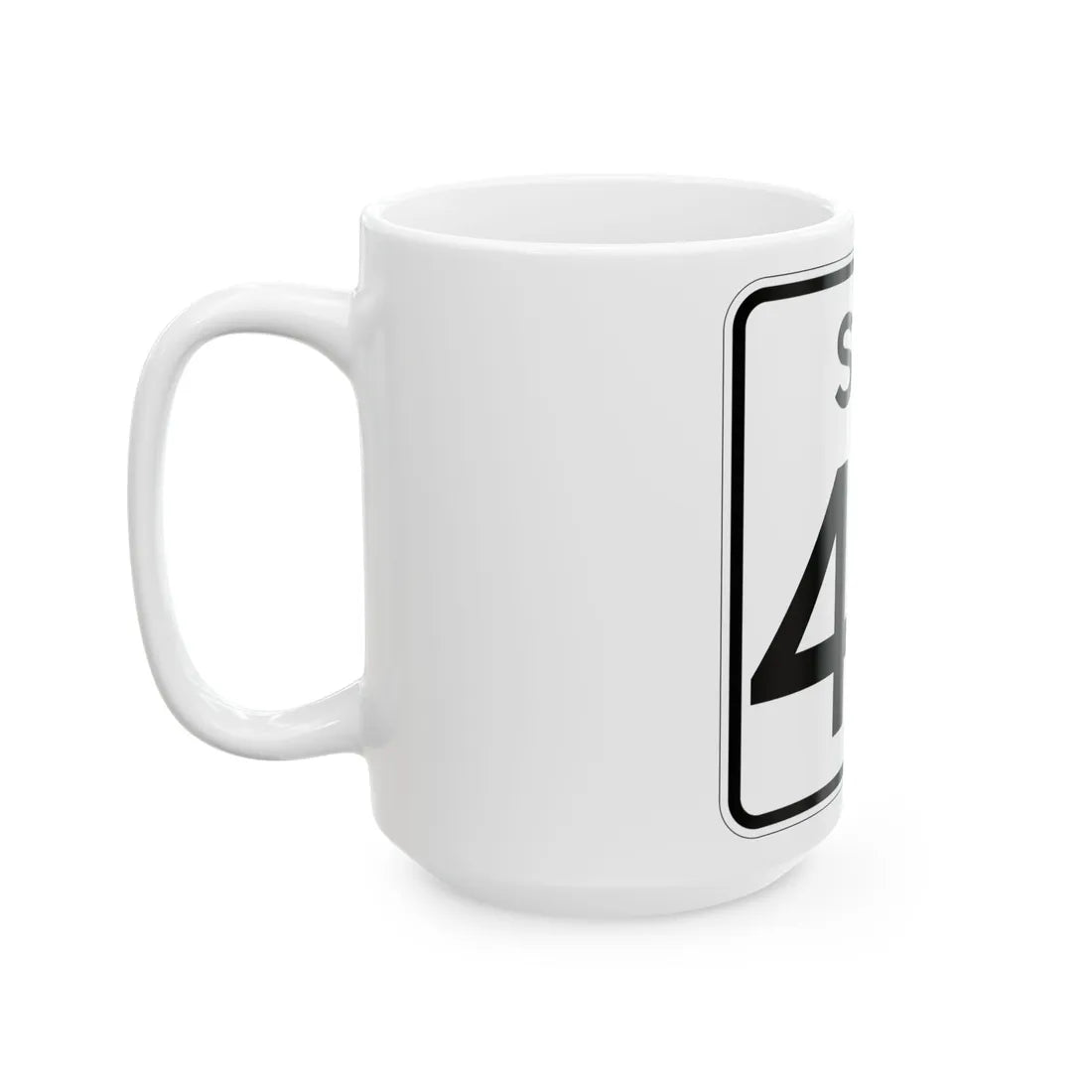 SC-40 (South Carolina) (Road Sign) White Coffee Mug - Go Mug Yourself