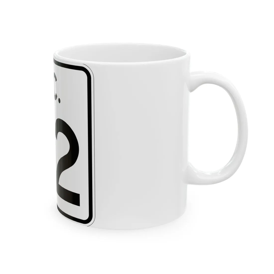 SC-42 (South Carolina) (Road Sign) White Coffee Mug - Go Mug Yourself