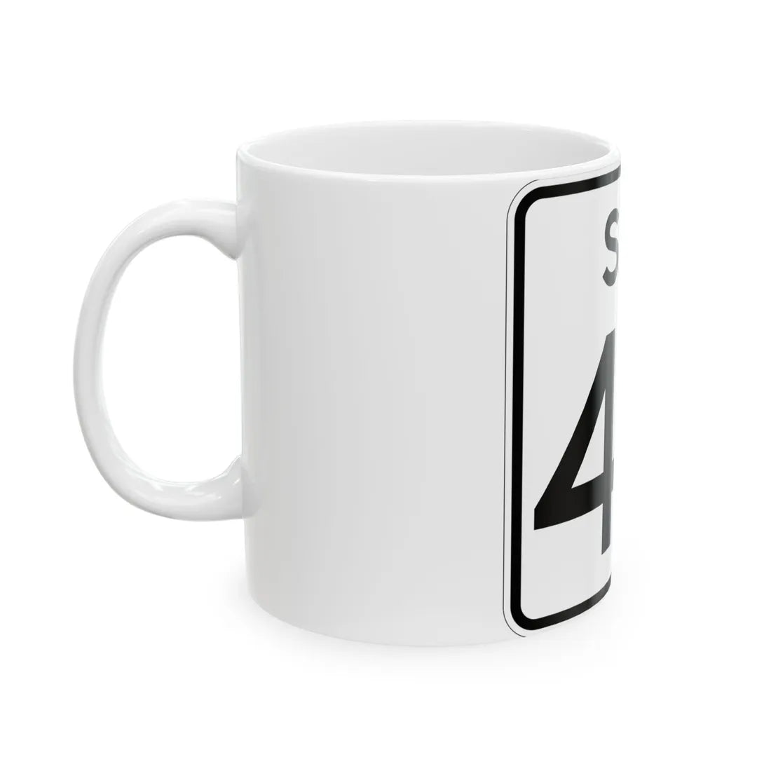 SC-43 (South Carolina) (Road Sign) White Coffee Mug - Go Mug Yourself