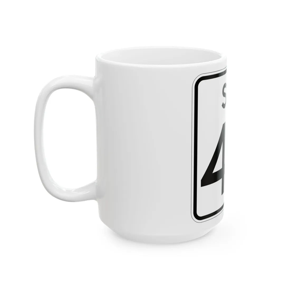 SC-43 (South Carolina) (Road Sign) White Coffee Mug - Go Mug Yourself