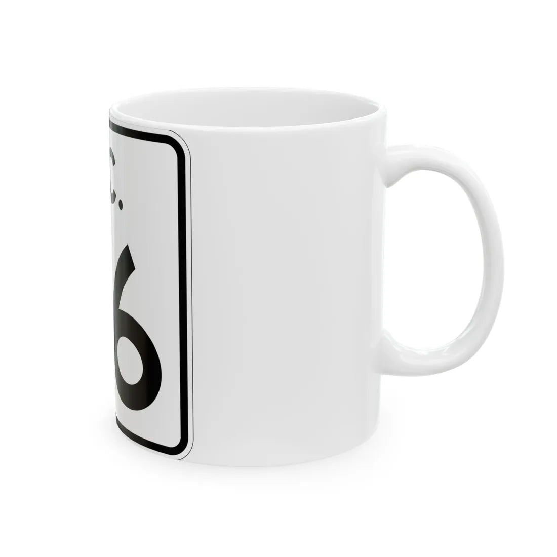 SC-46 (South Carolina) (Road Sign) White Coffee Mug - Go Mug Yourself
