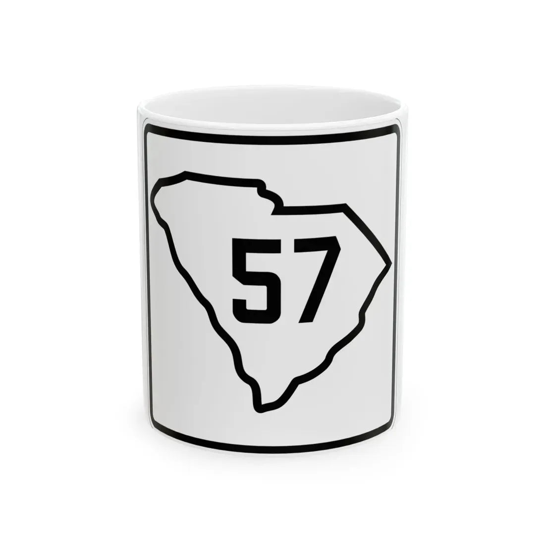 SC-57 1926 (South Carolina) (Road Sign) White Coffee Mug - Go Mug Yourself