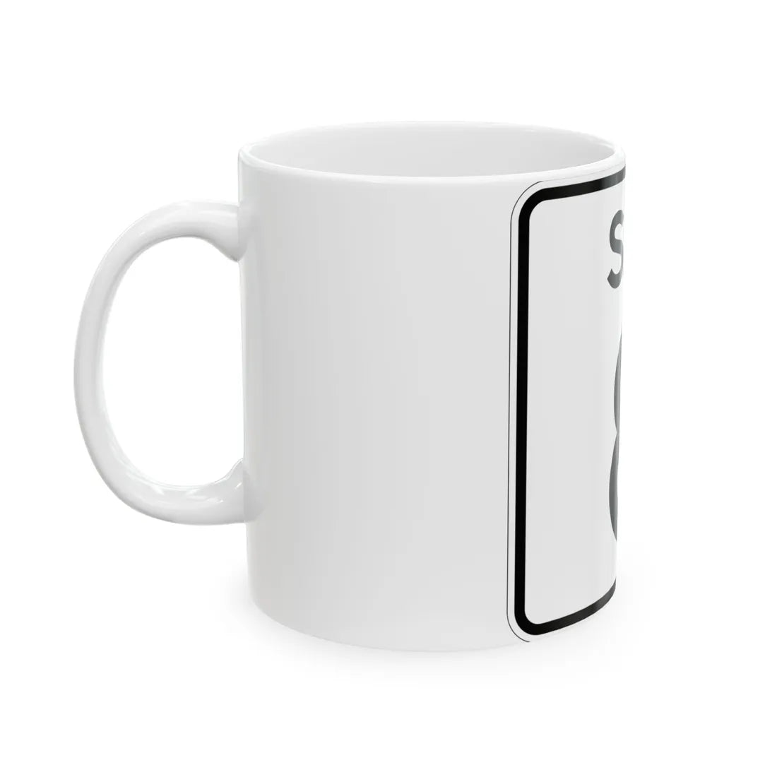 SC-8 (South Carolina) (Road Sign) White Coffee Mug - Go Mug Yourself