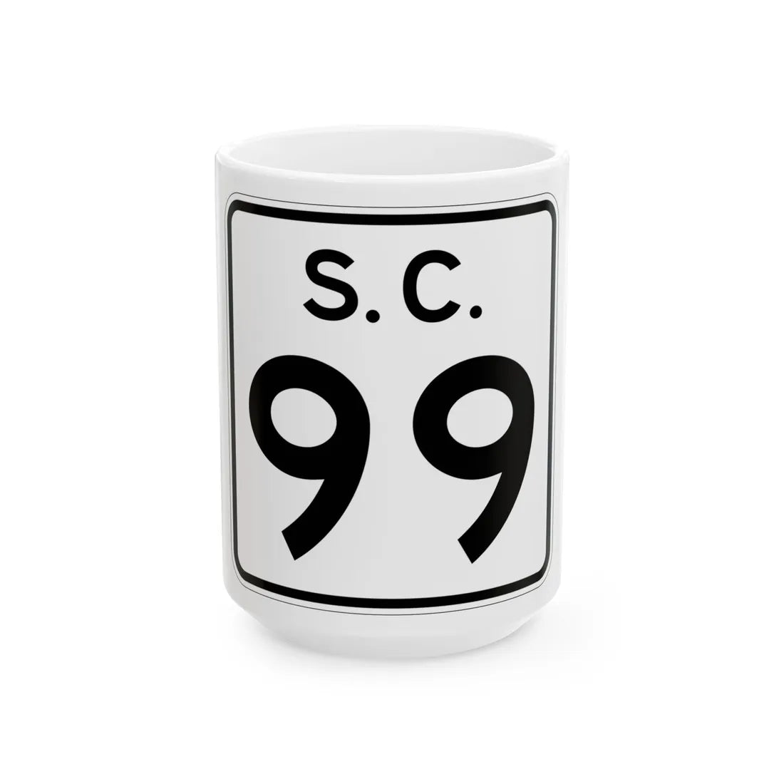 SC-99 (South Carolina) (Road Sign) White Coffee Mug 15oz - Go Mug Yourself