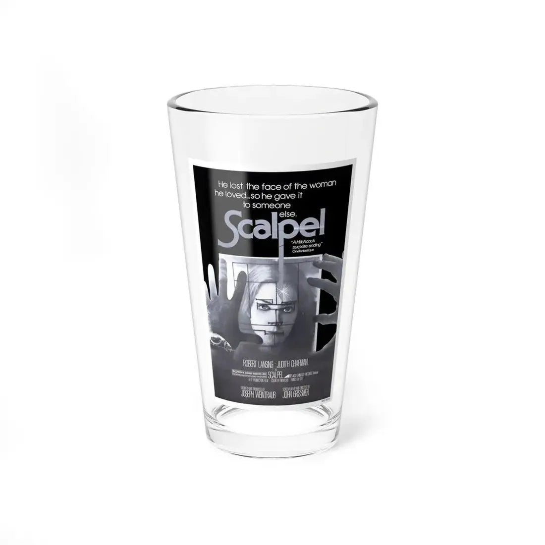 SCALPEL 1977 Movie Poster - Pint Glass 16oz 16oz - Go Mug Yourself