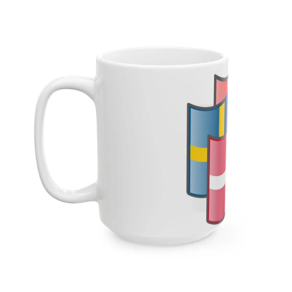 Scandinavia flags Denmark (Denmark) White Coffee Mug - Go Mug Yourself