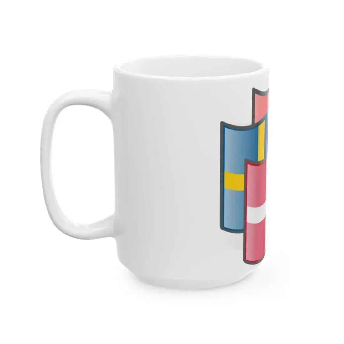 Scandinavia flags Denmark (Denmark) White Coffee Mug - Go Mug Yourself