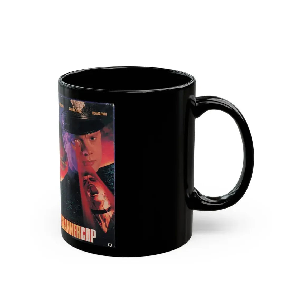 SCANNER COP (VHS COVER) - Black Coffee Mug - Go Mug Yourself