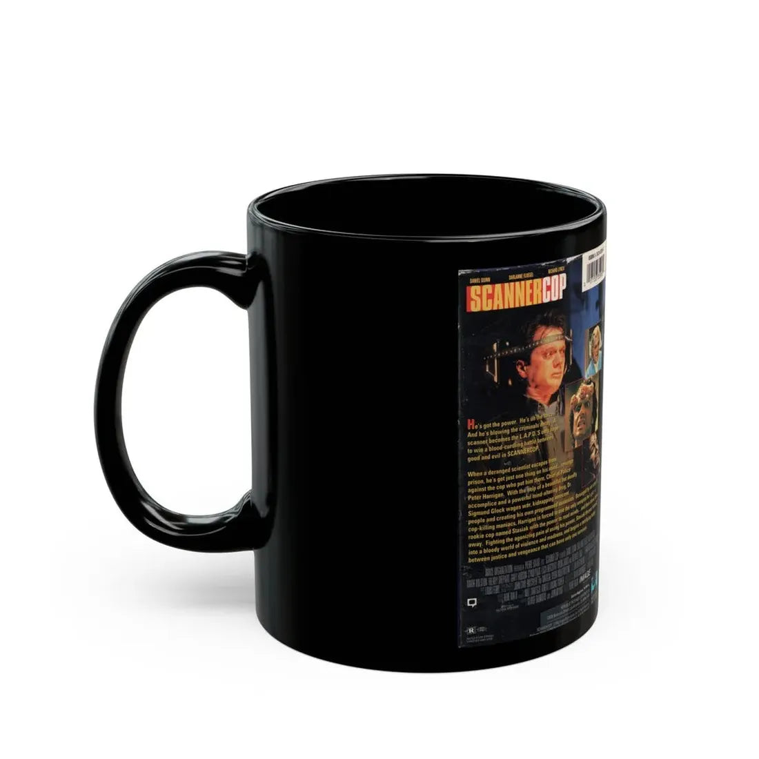 SCANNER COP (VHS COVER) - Black Coffee Mug - Go Mug Yourself