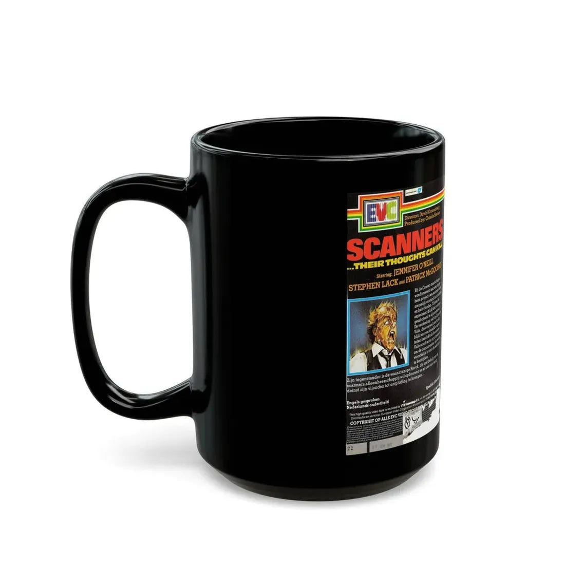 SCANNERS EVC (VHS COVER) - Black Coffee Mug - Go Mug Yourself