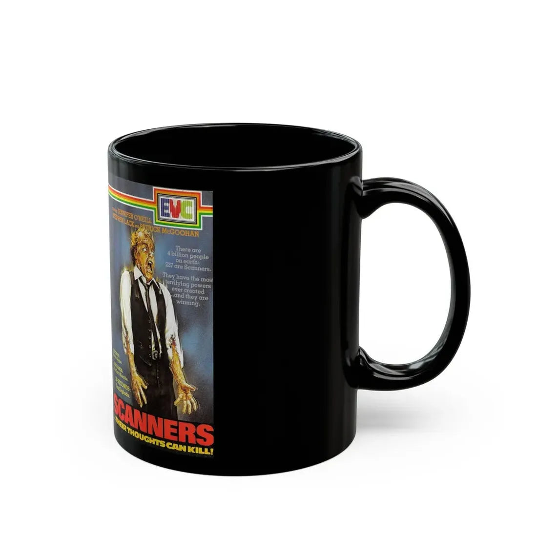 SCANNERS EVC (VHS COVER) - Black Coffee Mug - Go Mug Yourself
