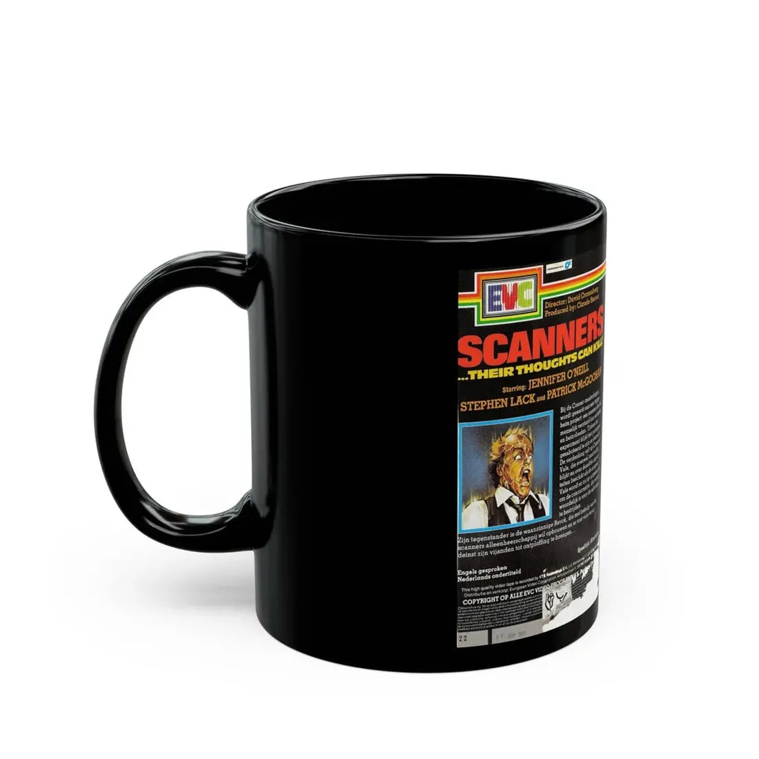 SCANNERS EVC (VHS COVER) - Black Coffee Mug - Go Mug Yourself