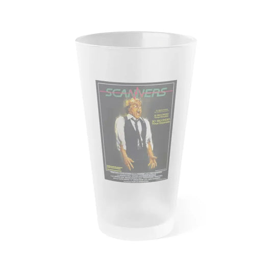 SCANNERS (FRENCH) 1981 Movie Poster - Frosted Pint Glass 16oz 16oz Frosted - Go Mug Yourself