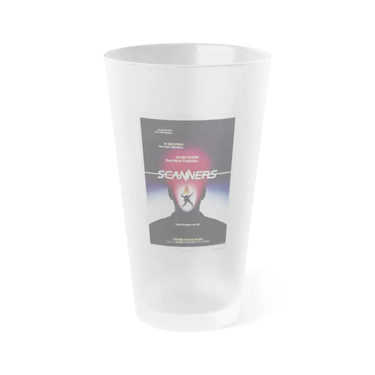 SCANNERS (TEASER) 1981 Movie Poster - Frosted Pint Glass 16oz 16oz Frosted - Go Mug Yourself