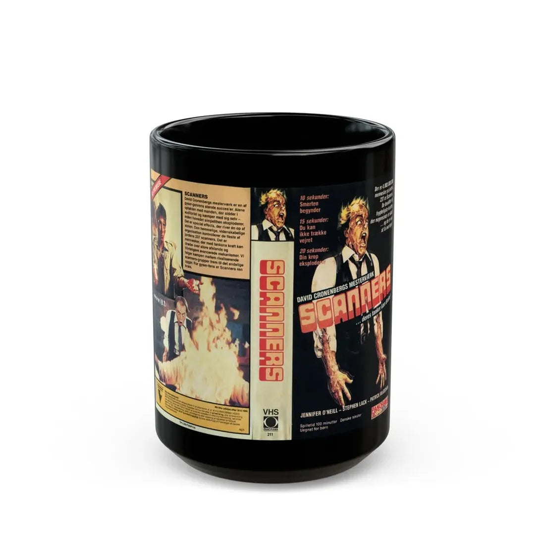 SCANNERS (VHS COVER) - Black Coffee Mug 15oz - Go Mug Yourself