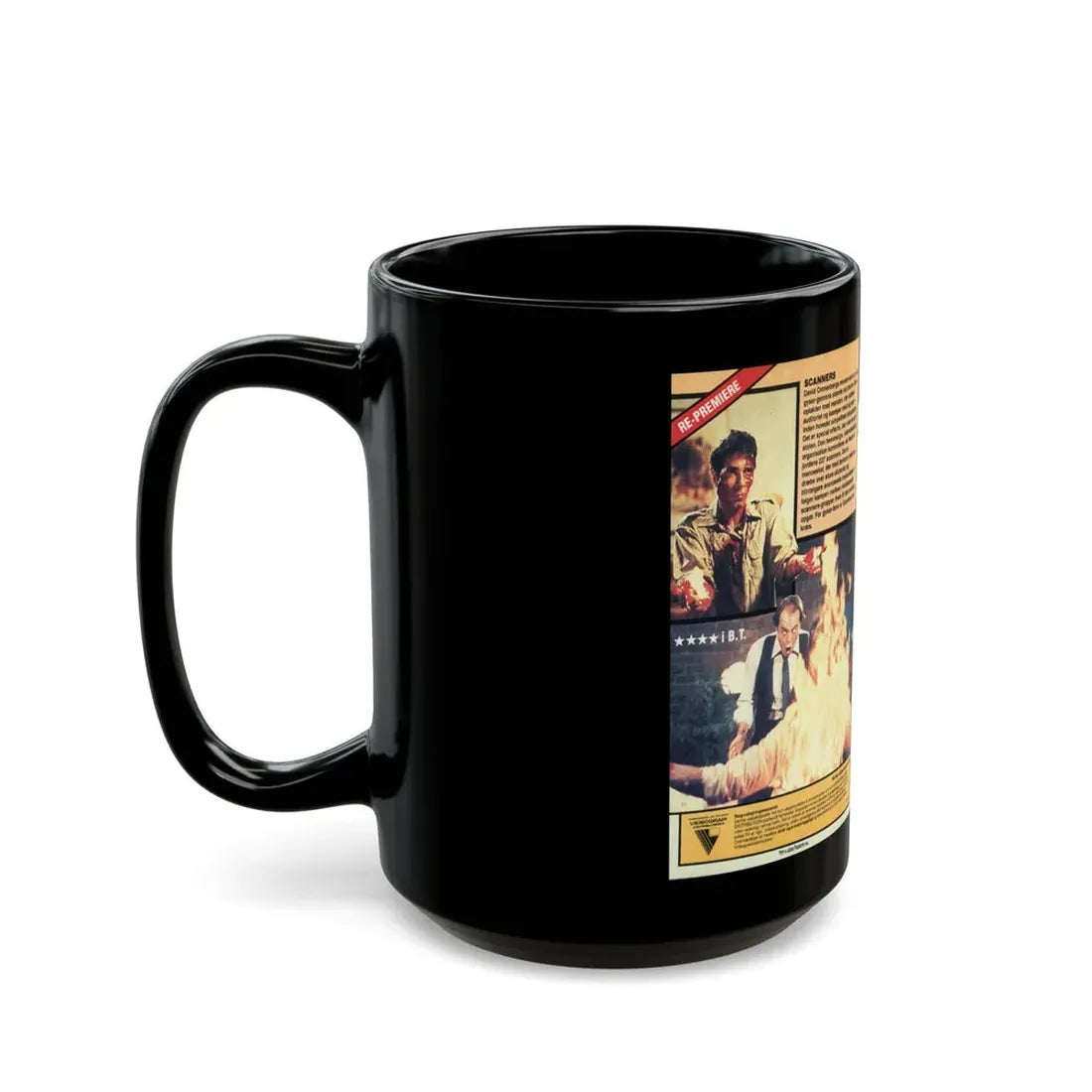 SCANNERS (VHS COVER) - Black Coffee Mug - Go Mug Yourself