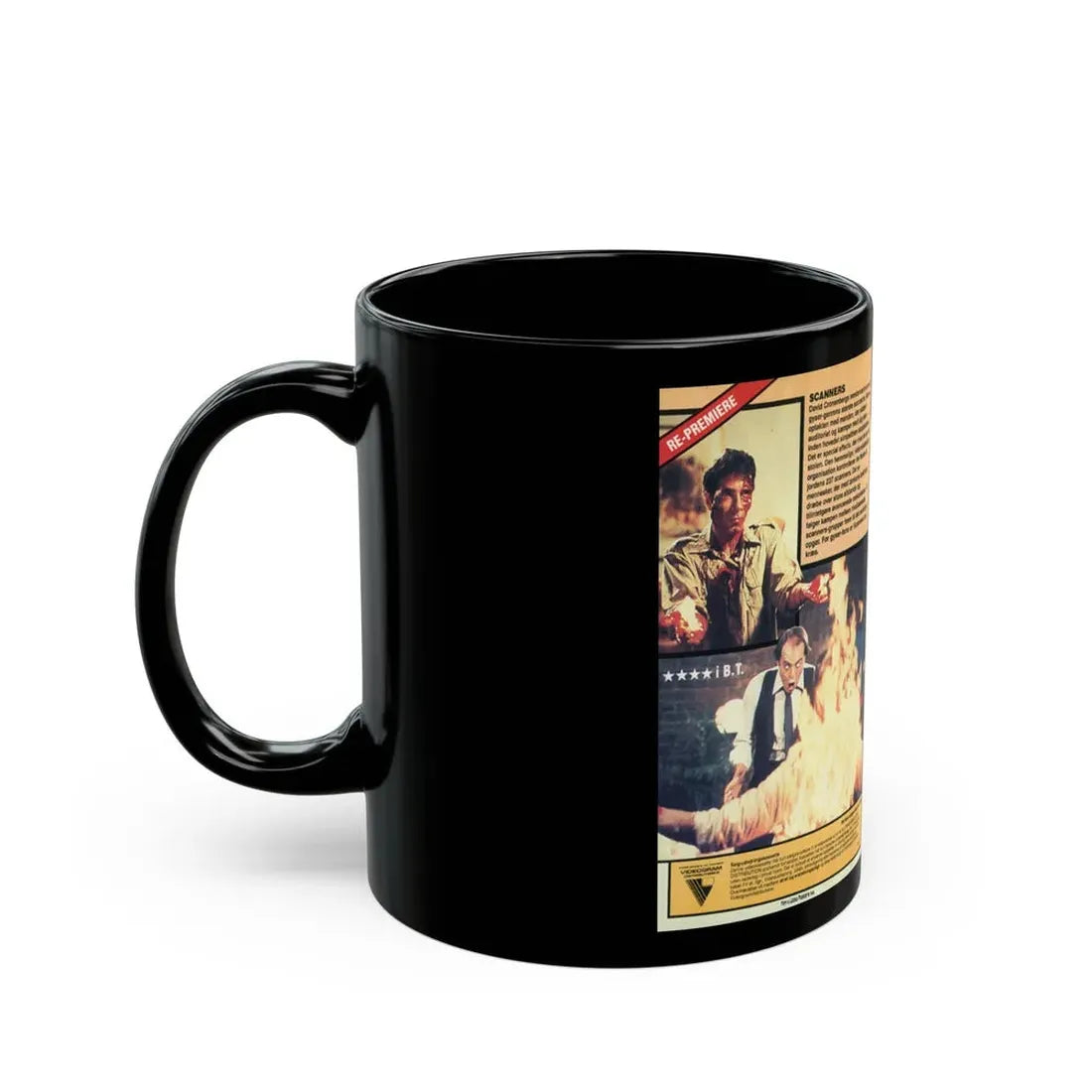SCANNERS (VHS COVER) - Black Coffee Mug - Go Mug Yourself