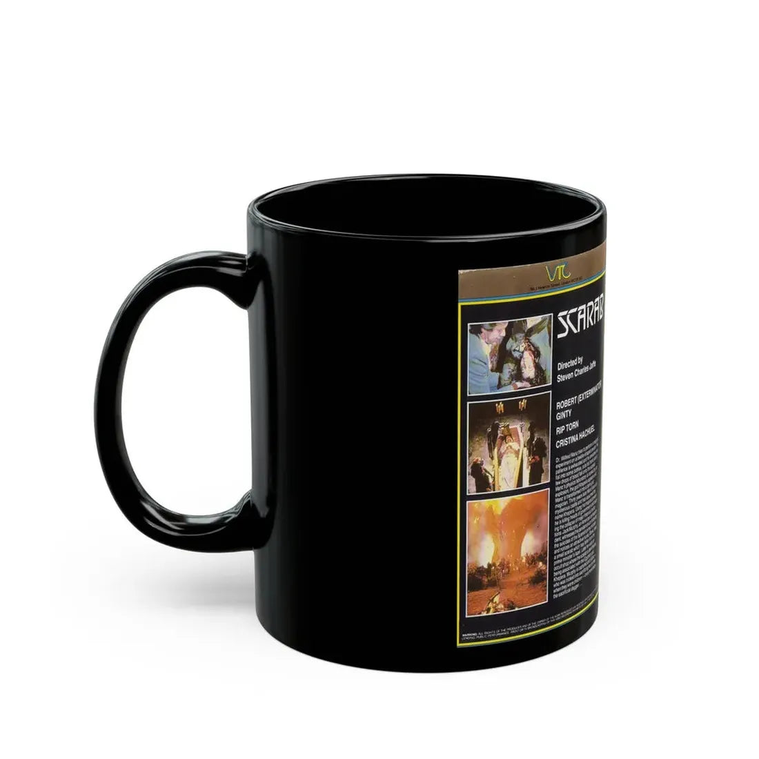 SCARAB (VHS COVER) - Black Coffee Mug - Go Mug Yourself