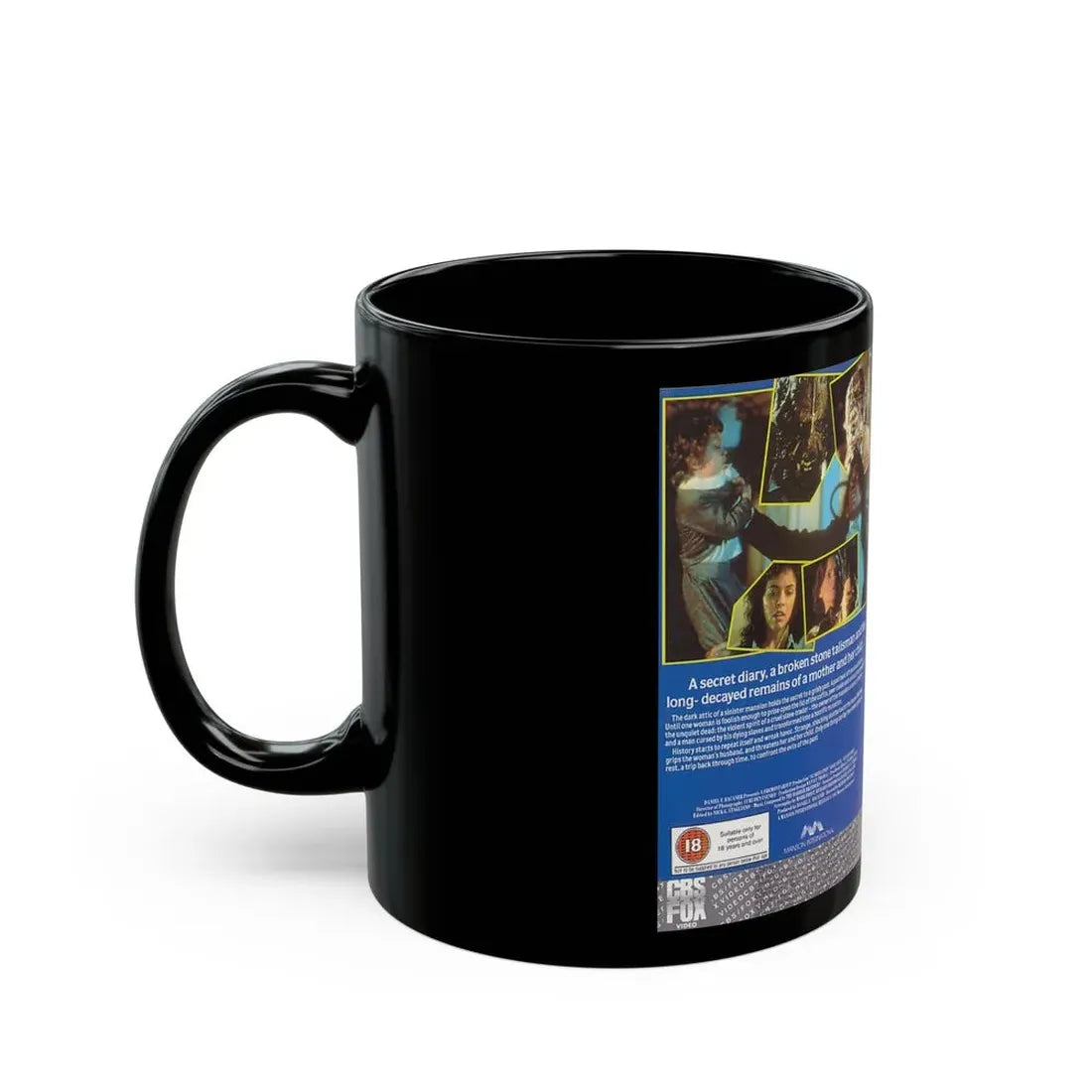 SCARED STIFF CBS FOX (VHS COVER) - Black Coffee Mug - Go Mug Yourself