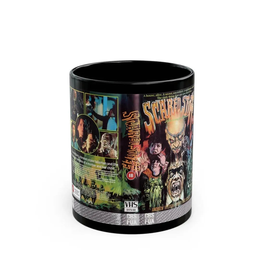 SCARED STIFF VERSION 2 (VHS COVER) - Black Coffee Mug 11oz - Go Mug Yourself