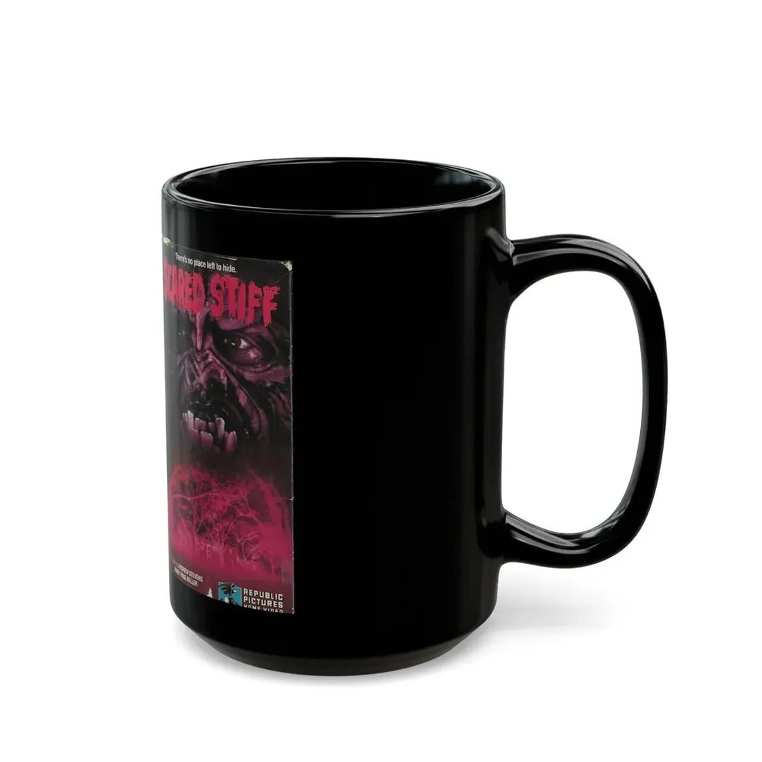 SCARED STIFF (VHS COVER) - Black Coffee Mug - Go Mug Yourself