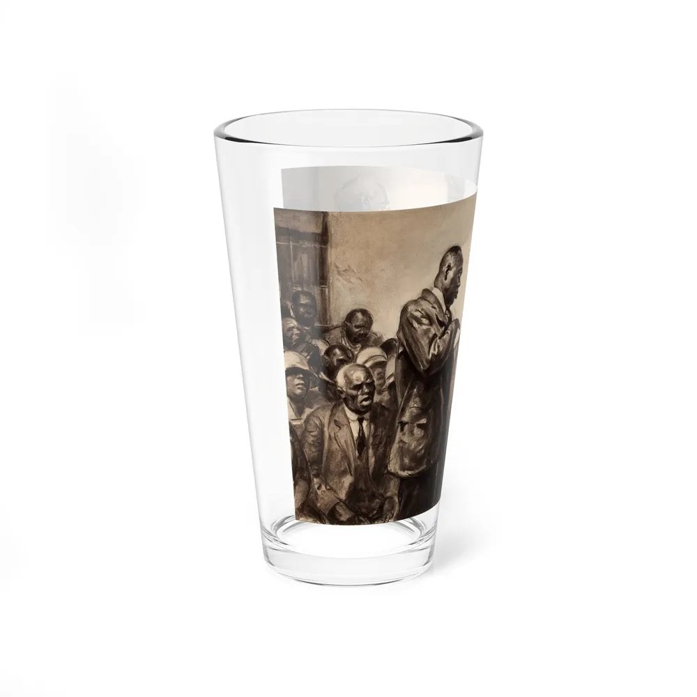 Scars Fell on Alabama, story illustration (Magazine Illustration) Pint Glass 16oz - Go Mug Yourself