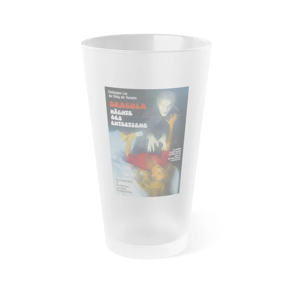 SCARS OF DRACULA (GERMAN 2) 1970 Movie Poster - Frosted Pint Glass 16oz-16oz-Frosted-Go Mug Yourself