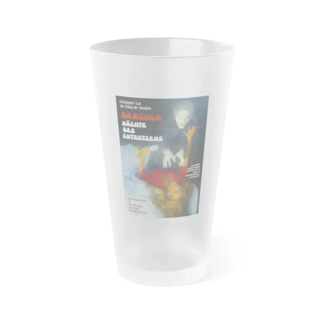 SCARS OF DRACULA (GERMAN 2) 1970 Movie Poster - Frosted Pint Glass 16oz 16oz Frosted - Go Mug Yourself