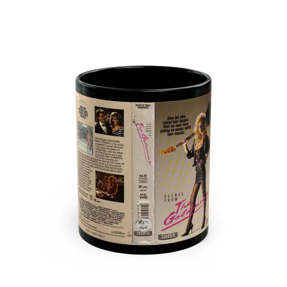 SCENES FROM THE GOLDMINE (VHS COVER) - Black Coffee Mug 11oz - Go Mug Yourself