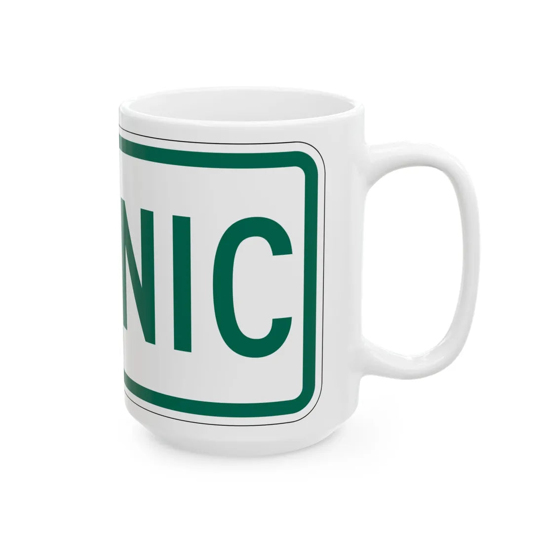 Scenic plate Vermont (Vermont) (Road Sign) White Coffee Mug - Go Mug Yourself