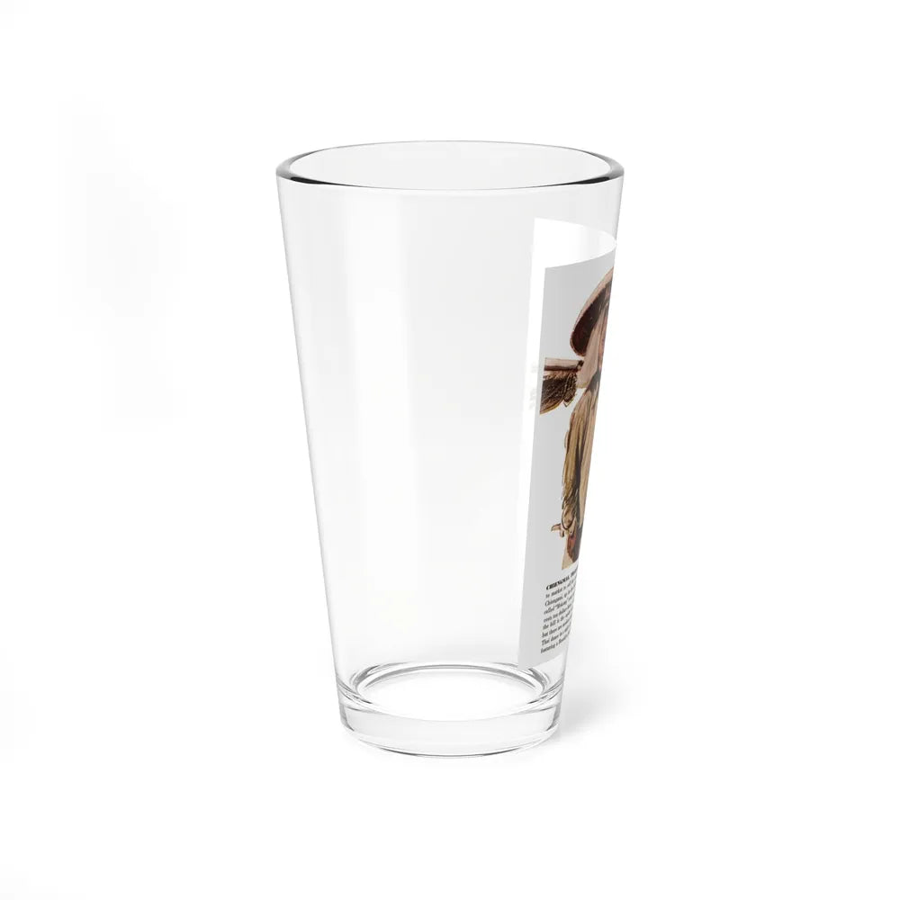 Scetchbook of the Orient (2) - Chiengmai, Thailand, Cosmopolitan, March 1958 (Magazine Illustration) Pint Glass 16oz - Go Mug Yourself