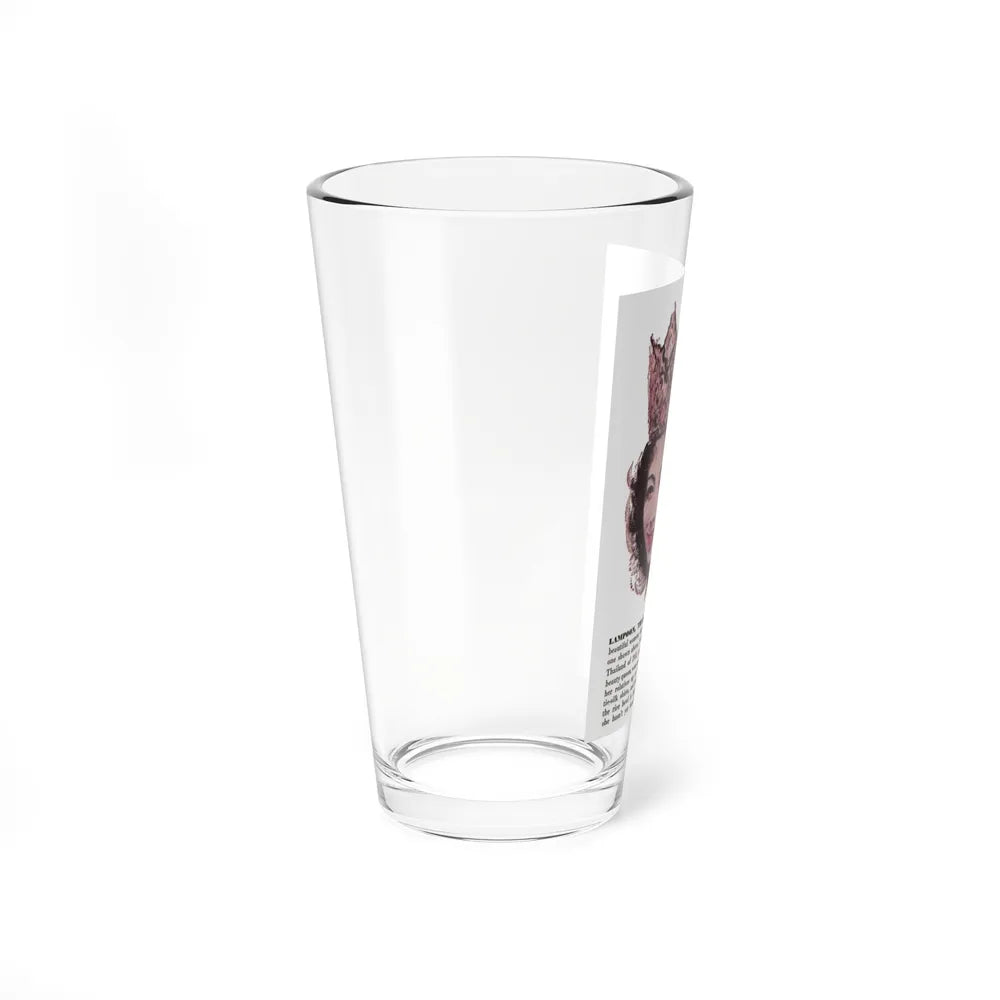 Scetchbook of the Orient (4) - Lampoon, Thailand, Cosmopolitan, March 1958 (Magazine Illustration) Pint Glass 16oz - Go Mug Yourself
