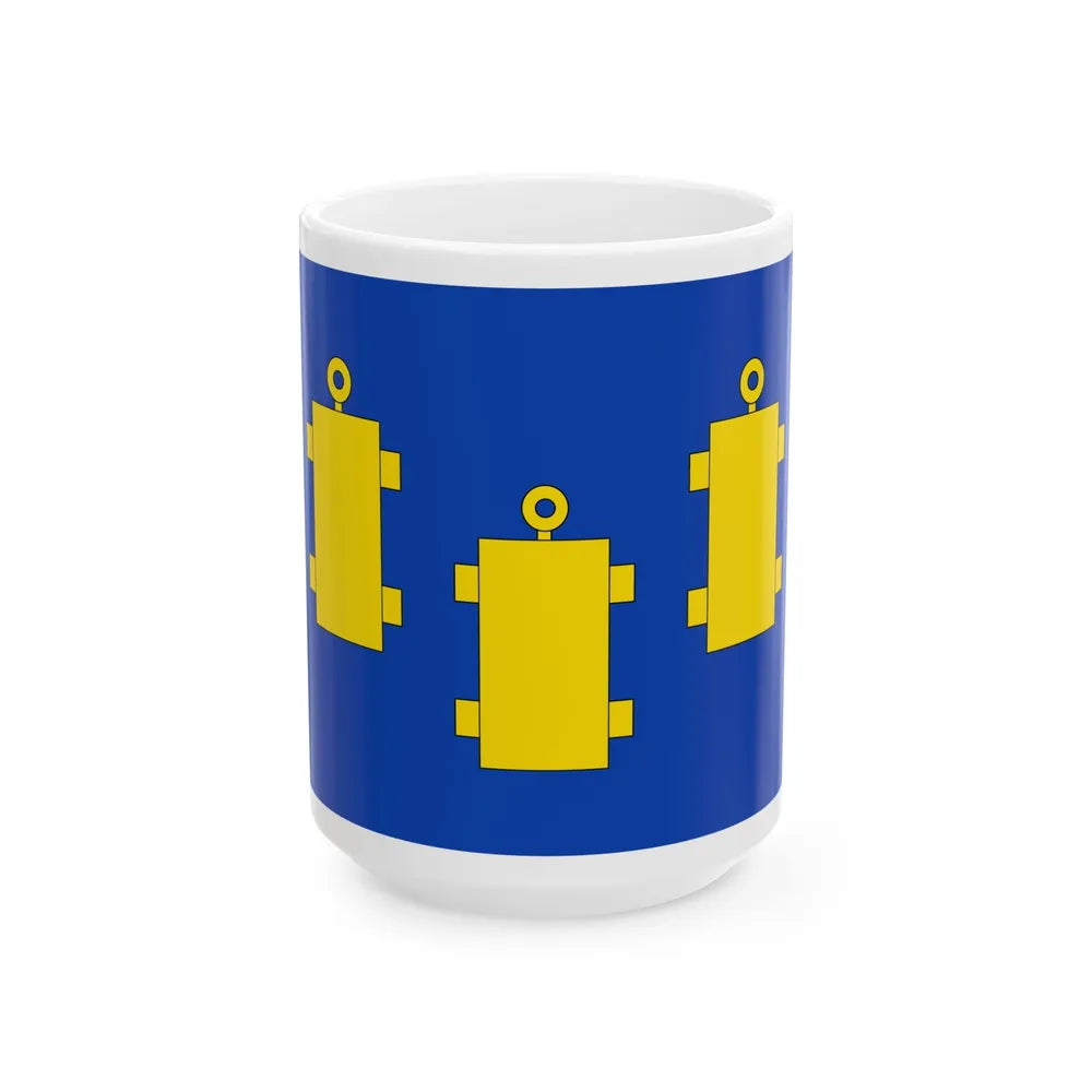 Schelle vlag (Belgium) White Coffee Mug 15oz - Go Mug Yourself
