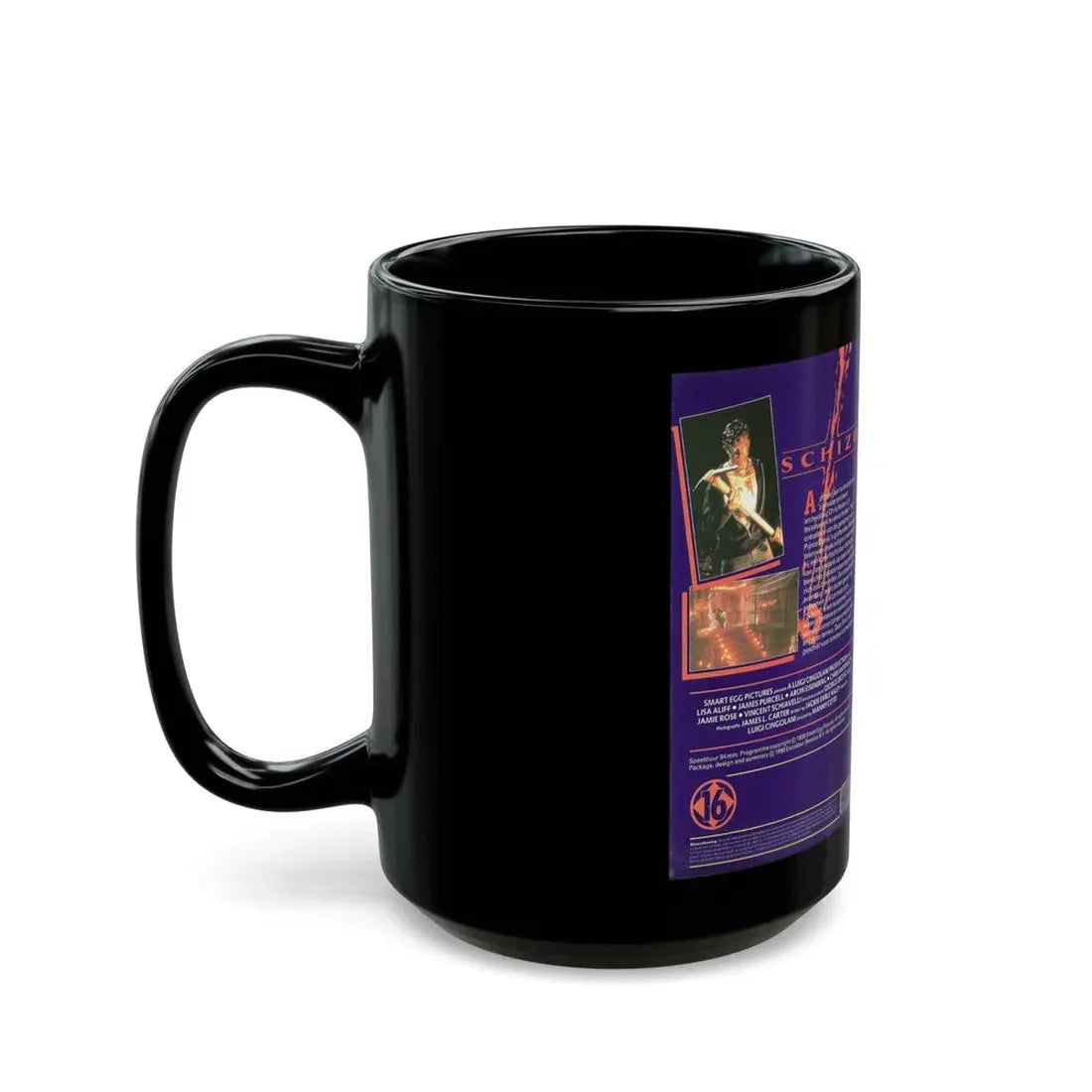 SCHIZO SXCALIBUR (VHS COVER) - Black Coffee Mug - Go Mug Yourself