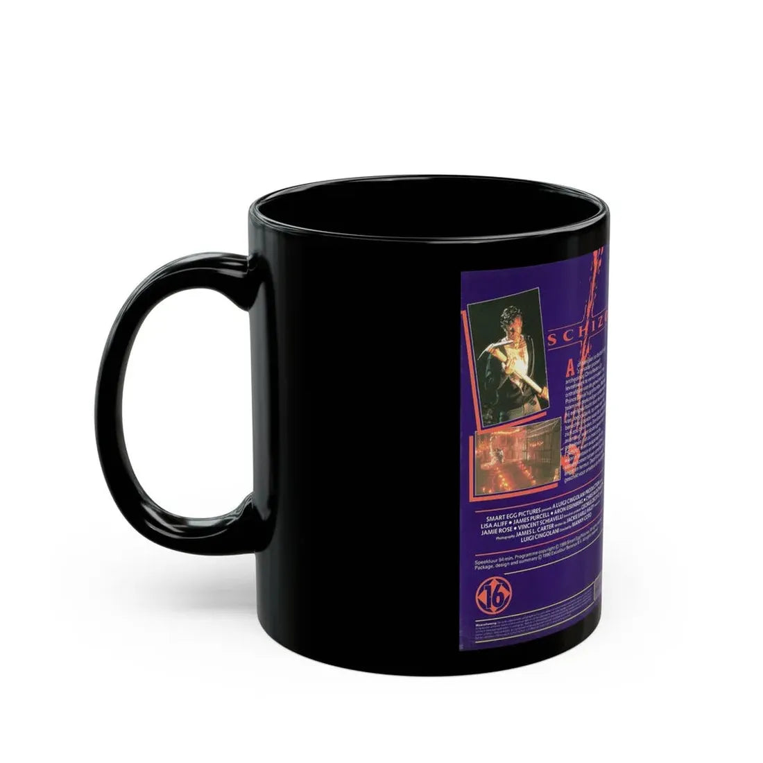 SCHIZO SXCALIBUR (VHS COVER) - Black Coffee Mug - Go Mug Yourself