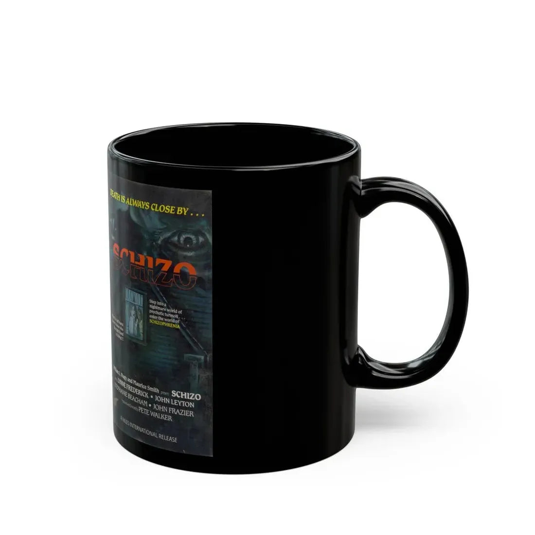 SCHIZO UNITED HOME VIDEO (VHS COVER) - Black Coffee Mug - Go Mug Yourself