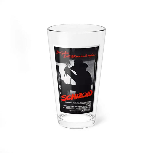 SCHIZOID 1980 Movie Poster - Pint Glass 16oz 16oz - Go Mug Yourself