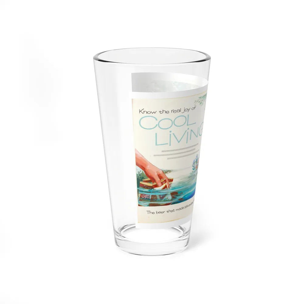 Schlitz Advertising Illustration (Sundblom studio, c. 1950s) (Magazine Illustration) Pint Glass 16oz - Go Mug Yourself