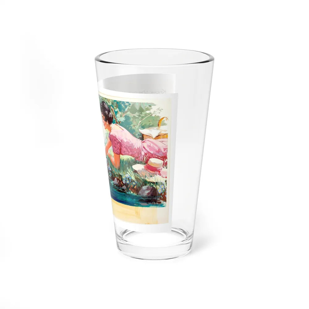 Schlitz Advertising Illustration (Sundblom studio, c. 1950s) (Magazine Illustration) Pint Glass 16oz - Go Mug Yourself