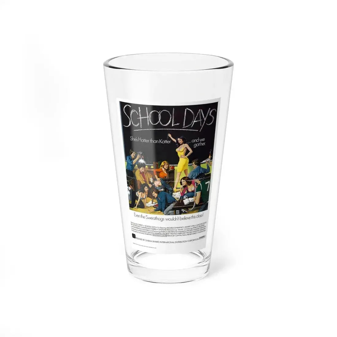 SCHOOL DAYS 1977 Movie Poster - Pint Glass 16oz 16oz - Go Mug Yourself