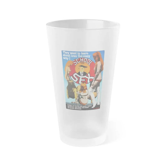 SCHOOL FOR SEX 1969 Movie Poster - Frosted Pint Glass 16oz 16oz Frosted - Go Mug Yourself