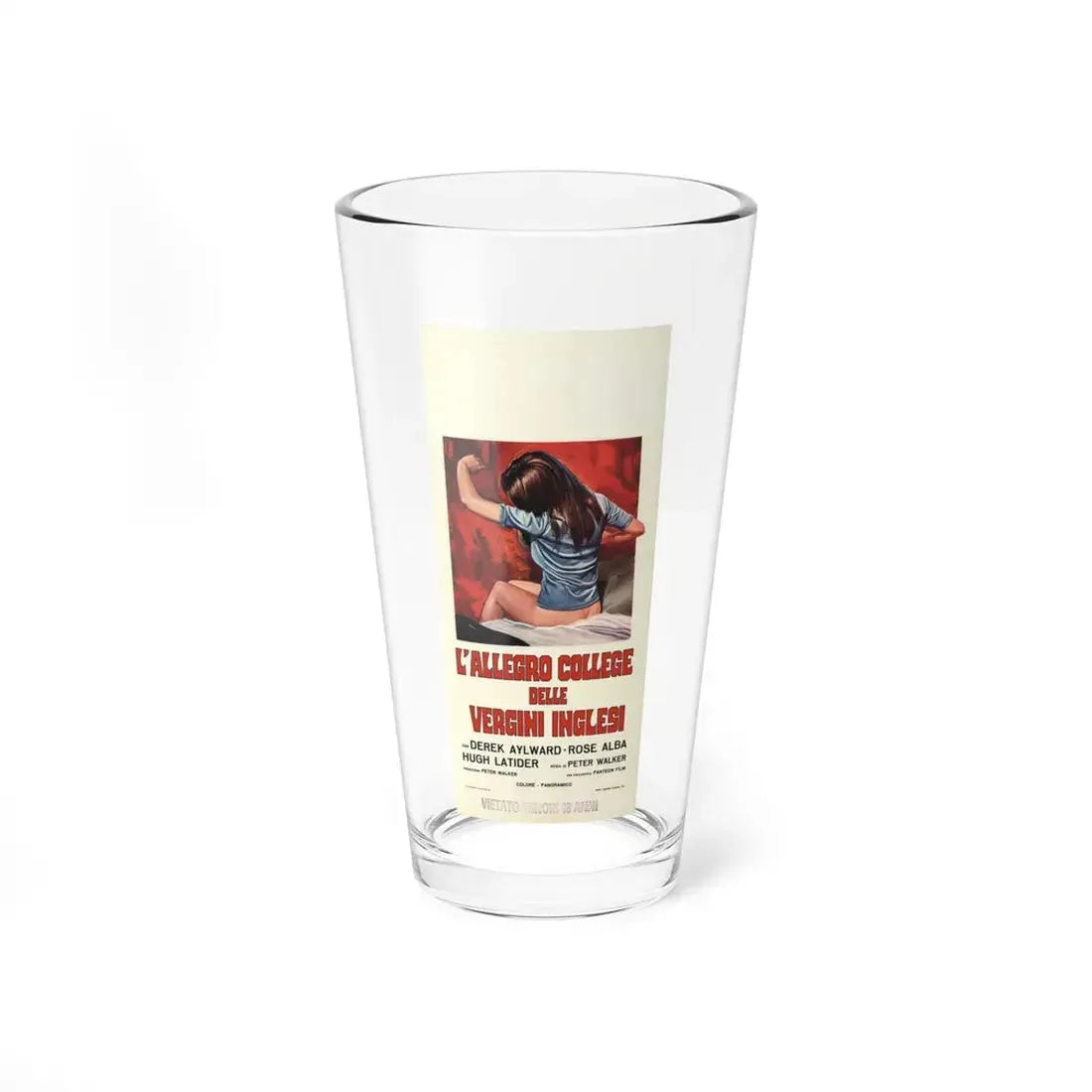 SCHOOL FOR SEX (ITALIAN) 1969 Movie Poster - Pint Glass 16oz 16oz - Go Mug Yourself