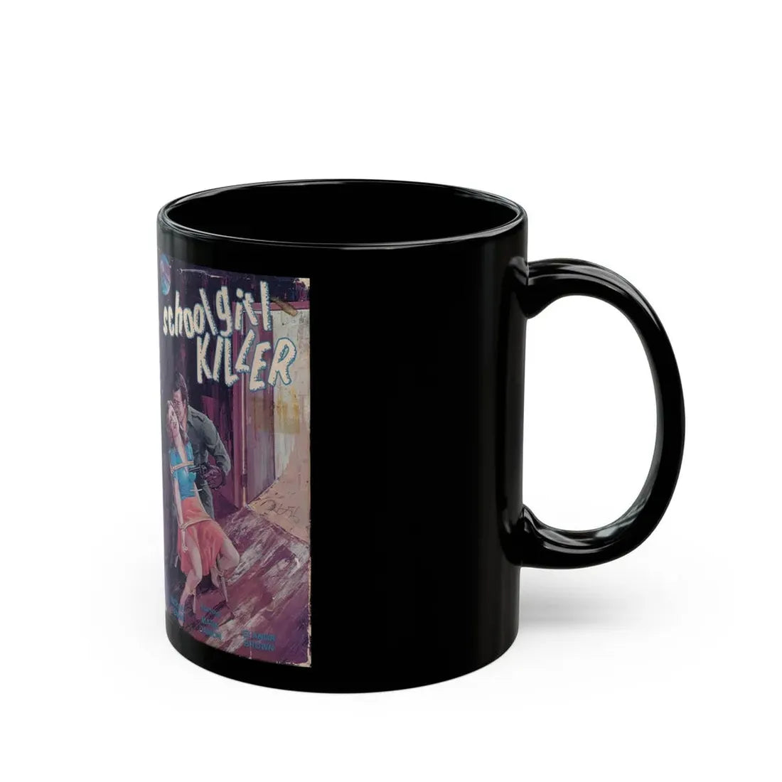 SCHOOL GIRL KILLER (VHS COVER) - Black Coffee Mug - Go Mug Yourself